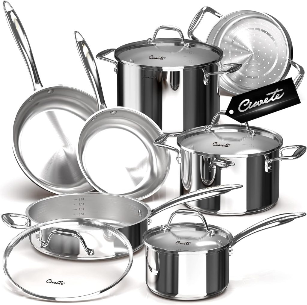 Mid-Grade Pick: 11-Piece Tri-Ply Stainless Steel Set
